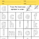 LOWERCASE ALPHABET TRACE Worksheets Free