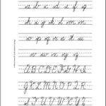 Lowercase And Uppercase Cursive Example Alphabet AZ Uppercase Cursive