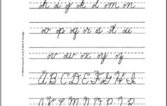 Lowercase And Uppercase Cursive Example Alphabet AZ Uppercase Cursive