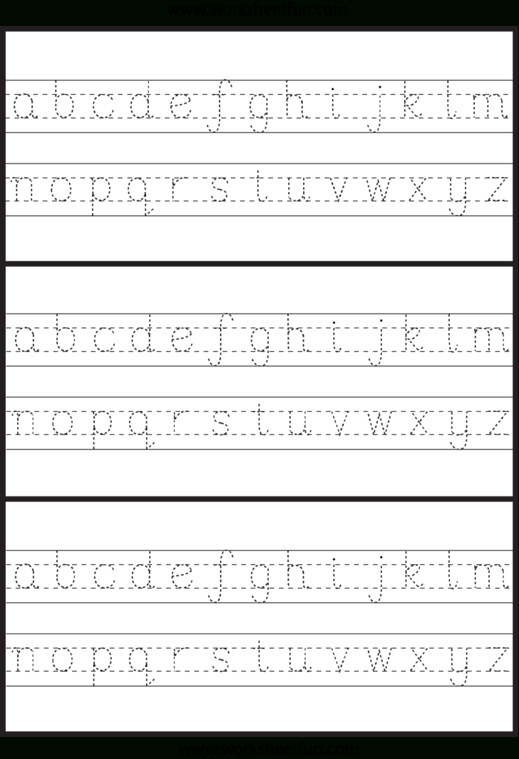 English Alphabet Tracing Worksheets PDF