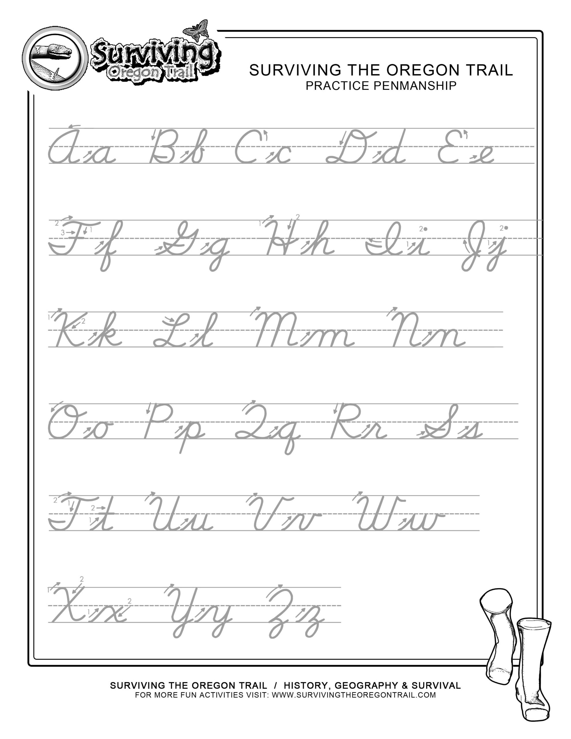 Free Cursive Writing Practice Sheets Alphabet Tracing Worksheets