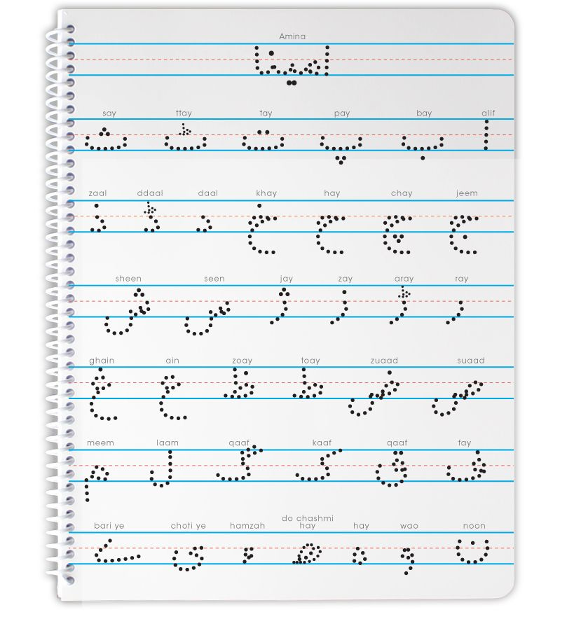 Personalized Urdu Alphabet Notebook Alphabet Notebook Alphabet 