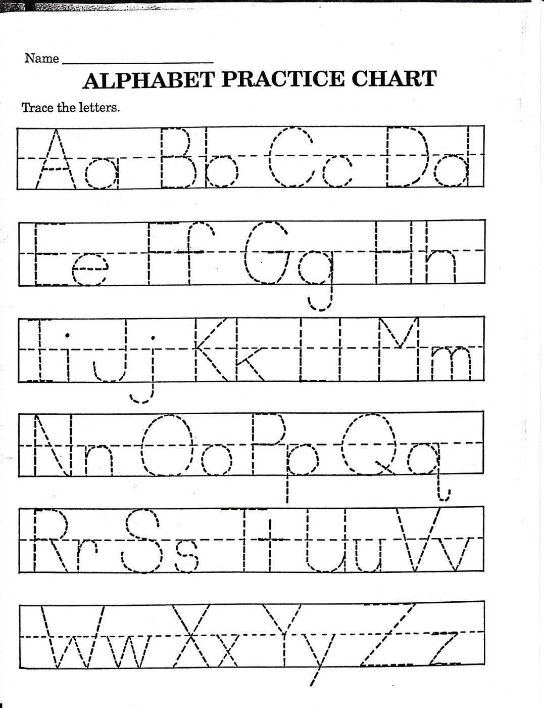 Practice Tracing Letters For Kindergarten TracingLettersWorksheets