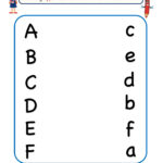 Preschool Letter Matching Worksheet Upper Case To Lower Case Letter