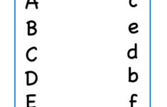 Preschool Letter Matching Worksheet Upper Case To Lower Case Letter