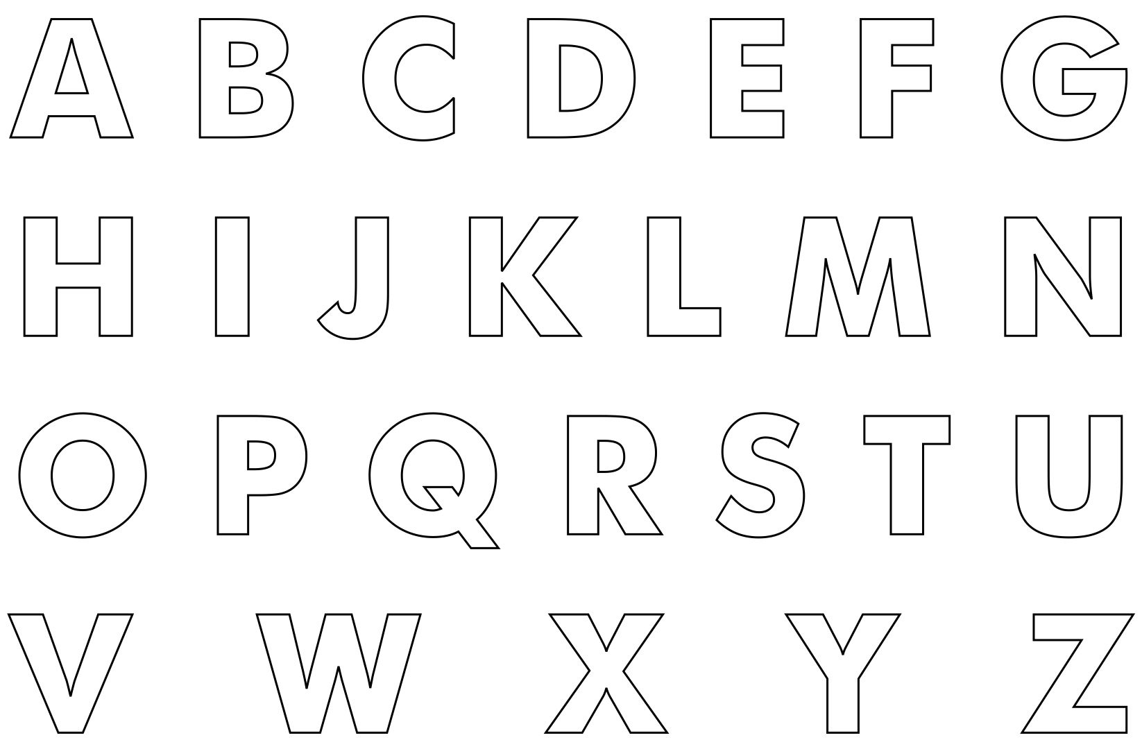 Free Printable Cut Out Letters | Alphabet Tracing Worksheets