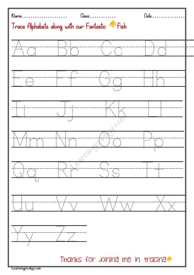 Simple Alphabet Tracing Alphabet Tracing Worksheets Lowercase 