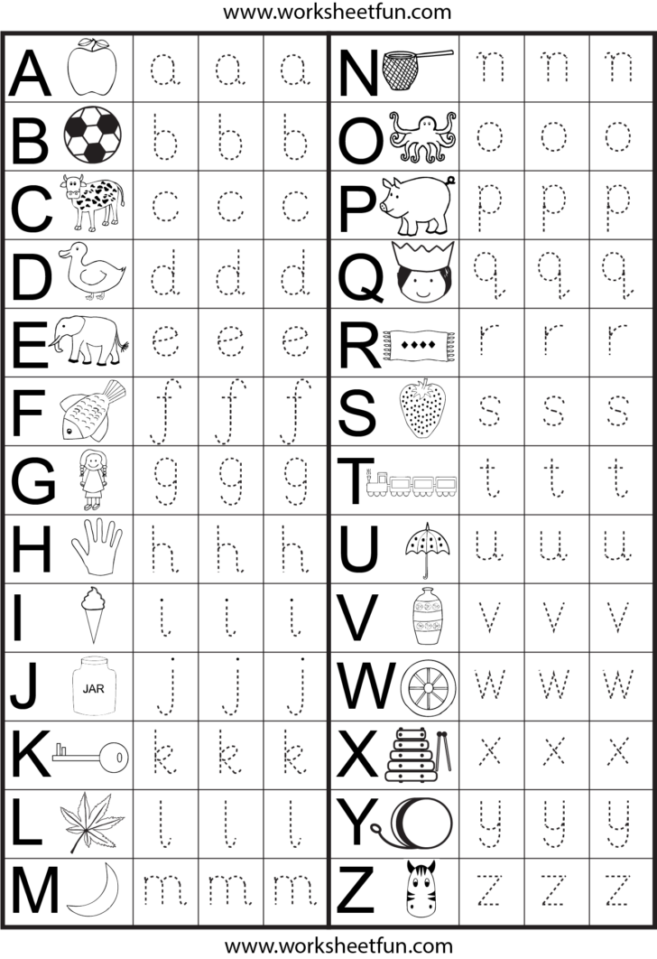 Free Printable Lowercase Alphabet Tracing Worksheets