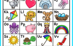 This FREE Printable Alphabet Chart Is Perfect To Help Your Kindergarten