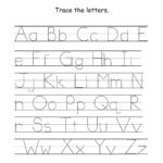 Traceable Alphabet Worksheets A Z Activity Shelter