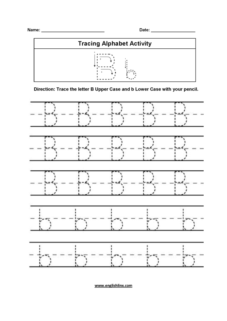 Alphabet Letters Tracing Worksheets PDF