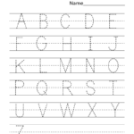 Tracing Alphabet Letters Pdf TracingLettersWorksheets