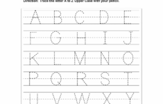 Tracing Alphabet Worksheet Kids Learning Activity