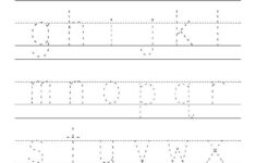 Tracing Capital And Lowercase Letters Worksheets Lowercase Letters
