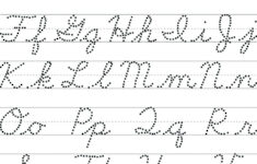 Tracing Cursive Letters Worksheets Free AlphabetWorksheetsFree