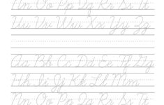 Tracing Cursive Letters Worksheets Pdf Dot To Dot Name Tracing Website