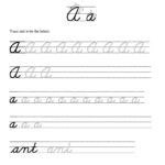 Tracing Cursive Letters Worksheets Pdf Dot To Dot Name Tracing Website