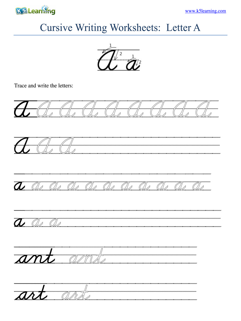 Tracing Cursive Letters Worksheets Pdf Dot To Dot Name Tracing Website