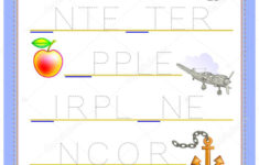 Tracing Letter Study English Alphabet Worksheet Kids Logic Puzzle Game