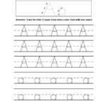 Tracing Letters Az Pdf TracingLettersWorksheets