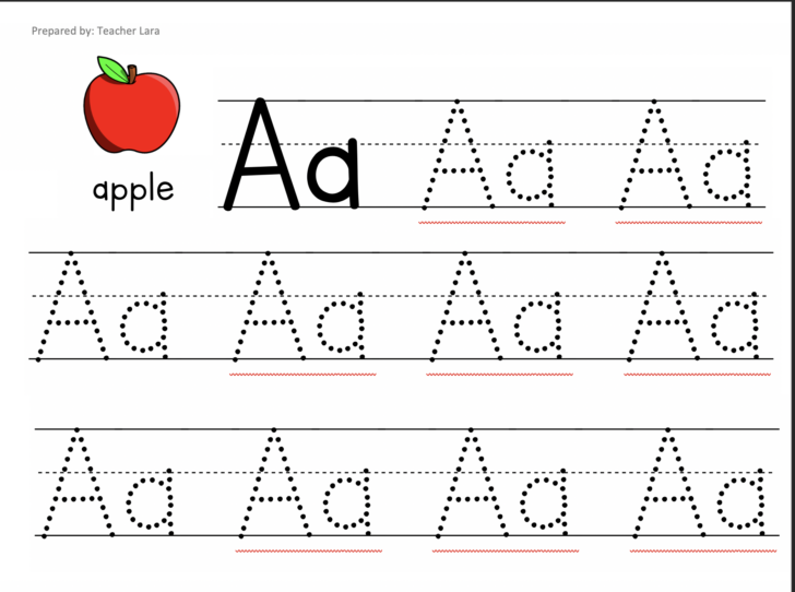 Letters Of The Alphabet Tracing Worksheets