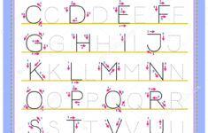 Tracing Letters Of The Alphabet For Preschoolers