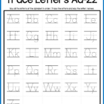 Tracing Lowercase Letters For Preschool TracingLettersWorksheets