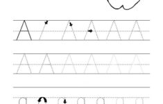 Tracing The Letter A Alphabet Activity Shelter