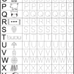 Worksheets For Kindergarten Alphabet Tracing Hojas De Trabajo