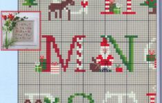 44 - Country-Hearts Wiehnachten - Auroraten inside Free Christmas Alphabet Cross Stitch Patterns