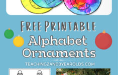 Alphabet Christmas Ornament Printable {Freebie} within Alphabet Christmas Ornaments