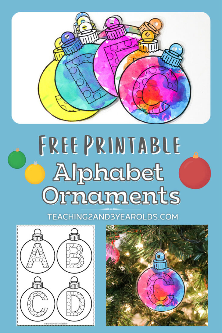 Alphabet Christmas Ornaments