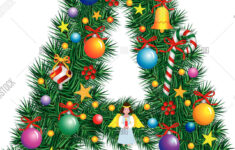 Alphabet Letter - Vector &amp; Photo (Free Trial) | Bigstock throughout Christmas Alphabet Letter A