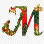 Alphabet M Hd Transparent, Merry Christmas M Alphabet Decorated Within Merry Christmas Individual Christmas Alphabet Letters