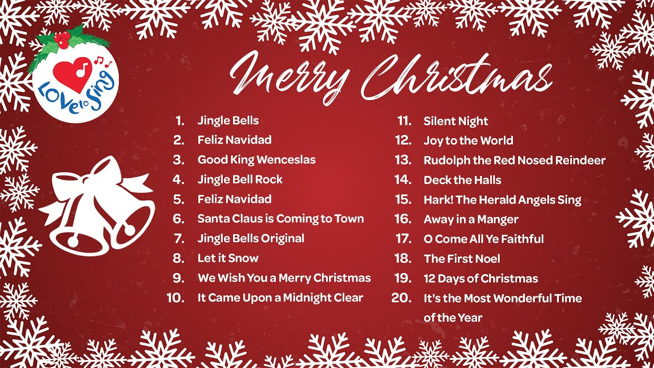 Best Christmas Songs With Lyrics 🎄 Merry Christmas 🔔 for Alphabetical List Of Christmas Songs With Lyrics