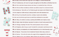 Chelmsford Diocese On X: "The #Christmas Alphabet - Author Unknown for Christmas Alphabet Poem