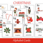 Christmas Alphabet Cards, Abc Preschool Flash Cards, Printable In Christmas Alphabet Words