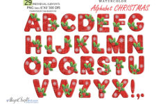 Christmas Alphabet| Christmas Alphabet Sublimation| Abc Png for Christmas Alphabet Clipart
