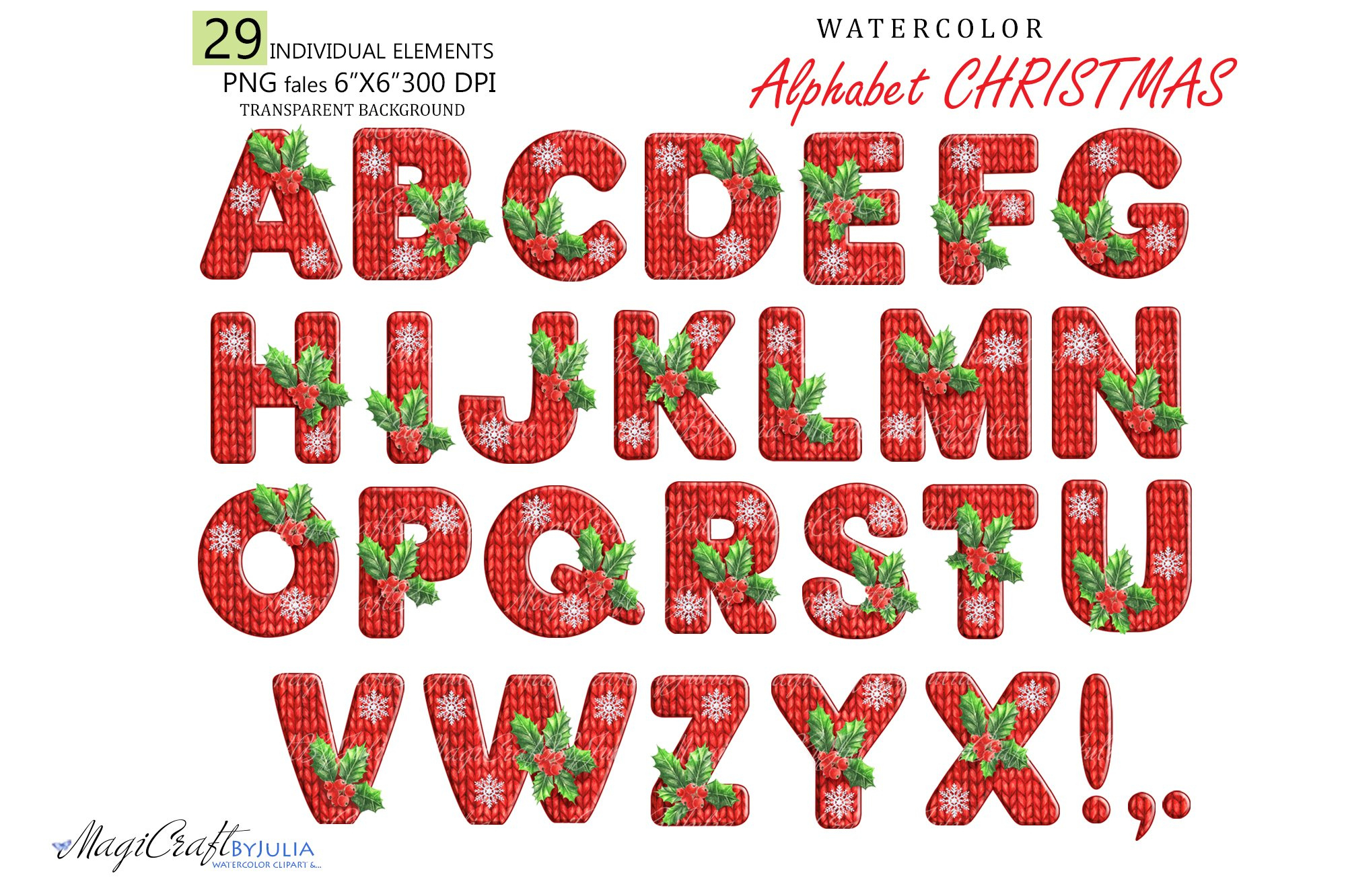 Christmas Alphabet| Christmas Alphabet Sublimation| Abc Png for Christmas Alphabet Clipart