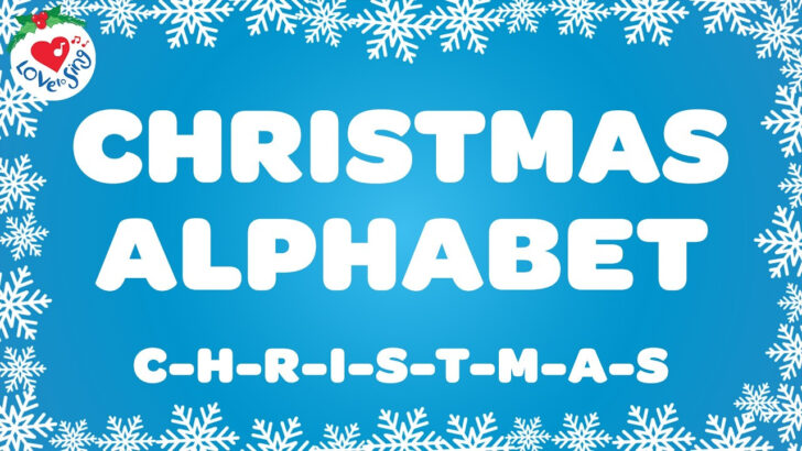 Christmas Alphabet Song Words