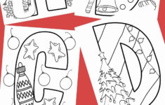 Christmas Alphabet Coloring Book — Stevie Doodles for Christmas Alphabet Coloring Pages