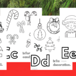 Christmas Alphabet Coloring Pages: Free Printable For Kids Of All Intended For Christmas Alphabet Coloring Sheets