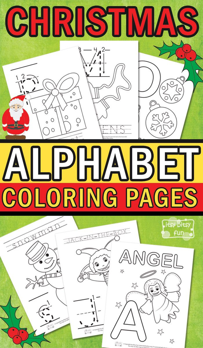 Christmas Alphabet Coloring Pages intended for Alphabet Christmas Coloring Pages