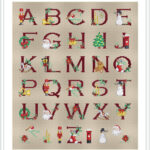 Christmas Alphabet Cross Stitch Patternlucie Heaton, Pdf In Cross Stitch Christmas Alphabet