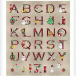 Christmas Alphabet Cross Stitch Patternlucie Heaton, Pdf Throughout Counted Cross Stitch Christmas Alphabet