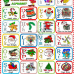 Christmas Alphabet   Esl Worksheetkatiana For Alphabet Words For Christmas