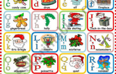 Christmas Alphabet - Esl Worksheetkatiana for Alphabet Words For Christmas