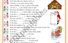 Christmas Alphabet - Esl Worksheetvale A. with Christmas Alphabet Poem