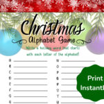 Christmas Alphabet Game, Christmas Games For Kids & Adults Regarding Christmas Alphabet Game