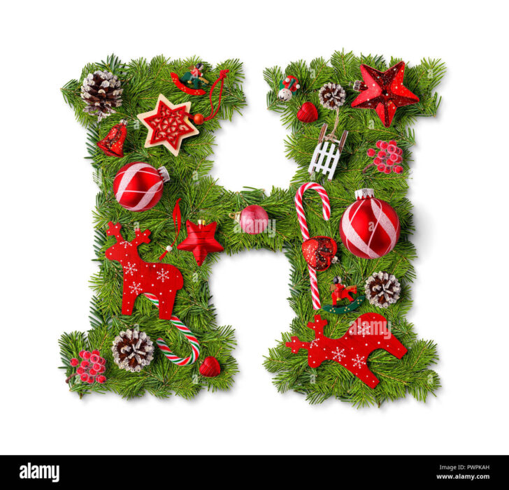 Merry Christmas Individual Christmas Alphabet Letters